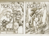 Sketches for Morgana #4 cover